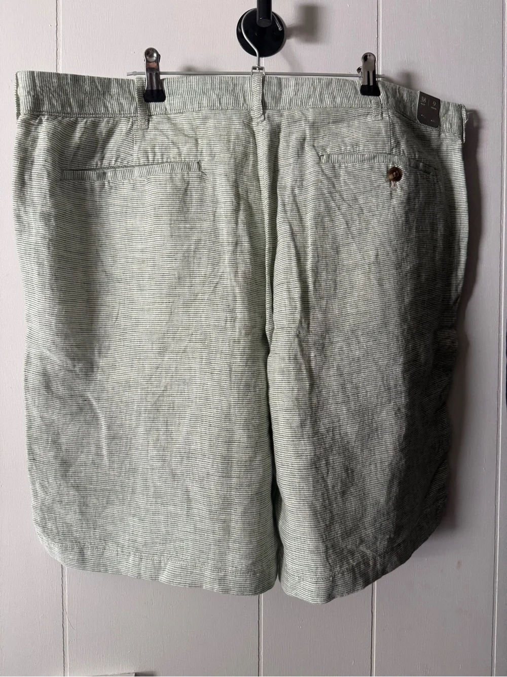 J crew Men's Light Green Linen Blend Shorts